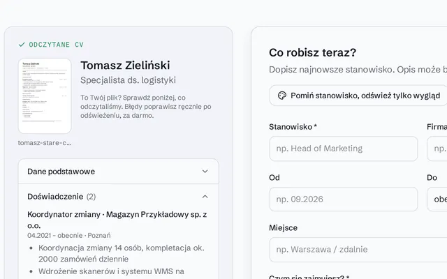 EdytorCV — zrzut ekranu 2 z 9