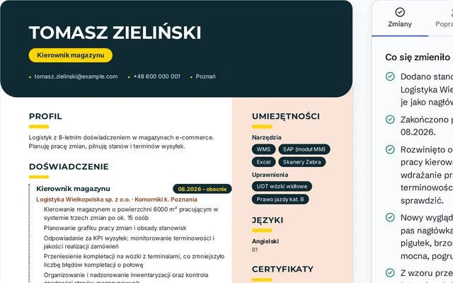 EdytorCV — zrzut ekranu 5 z 9