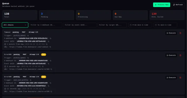 Webhook Actions i wpwebhooks.org — zrzut ekranu 5 z 17